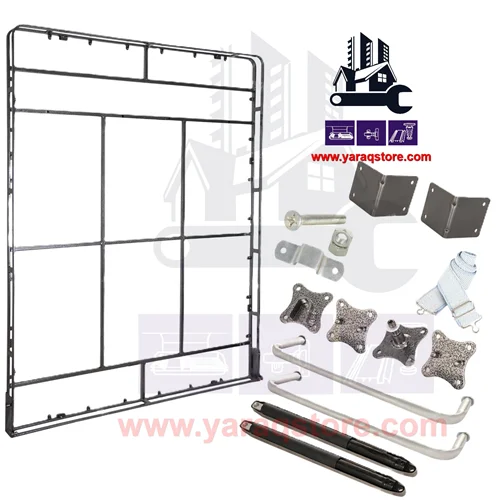 یراق تخت کمجا مدل TBM عمودی ابعاد 180*200 سانتیمتر با جک ترک