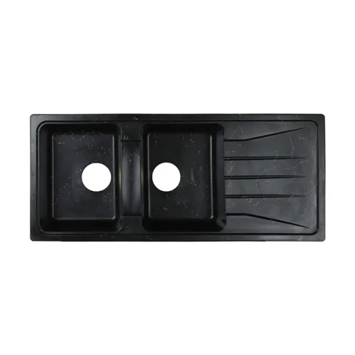 سینک گرانیتی توکار مدل مشکی رگه طلا درجه 1 سنگین