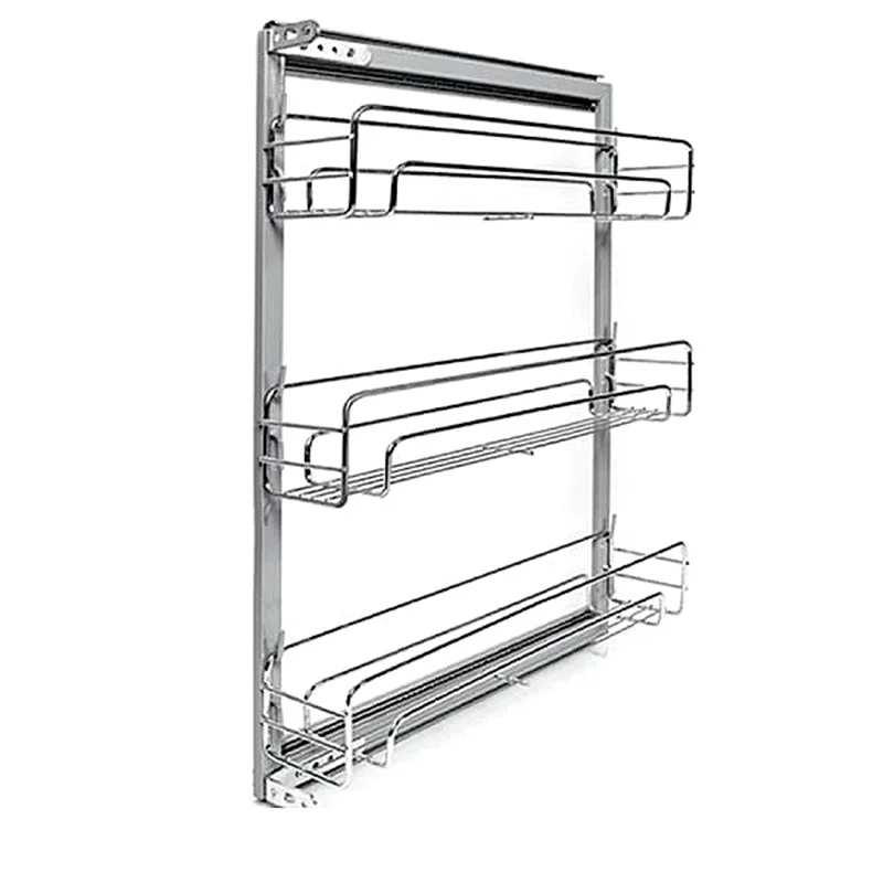 سبد جا ادویه و مواد شوینده کابینت مدل بغل ریل